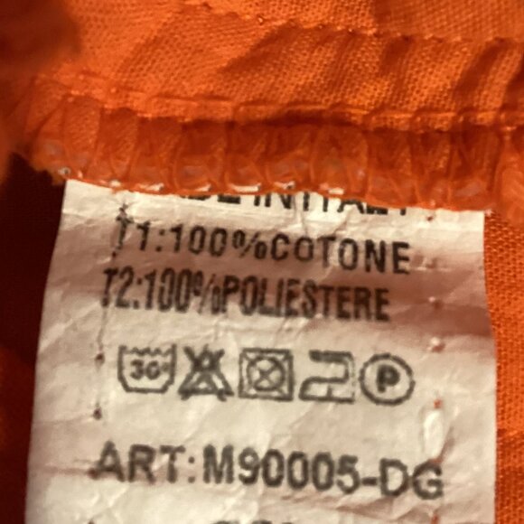 Sunny Studio Paris Women's Orange Pants Made in Italy Colorful Boho Quilted - Picture 11 of 11